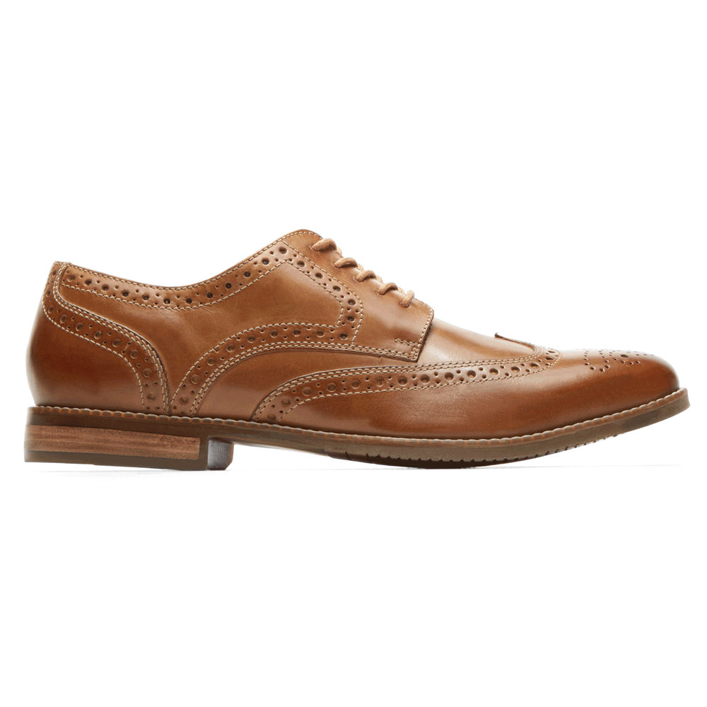 Rockport Lace Up For Mens Brown - Style Purpose Wingtip - IE7402598